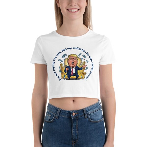 Women’s Crop Tee-Trump Humor - Image 3