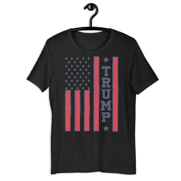 Vertical Flag Trump Blue Unisex t-shirt - Image 2