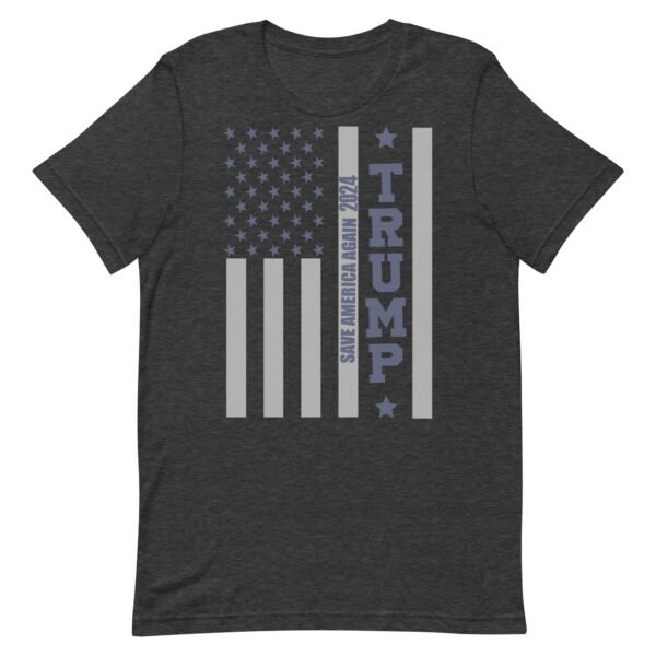 Trump Vertical Flag Back the Blue Unisex t-shirt - Image 5