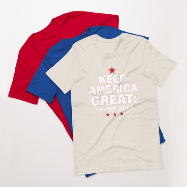 Keep America Great 2024 White Letter Trump Unisex t-shirt - Image 13