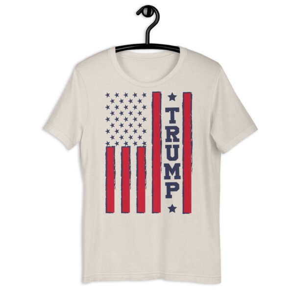 Vertical Flag Trump Blue Unisex t-shirt