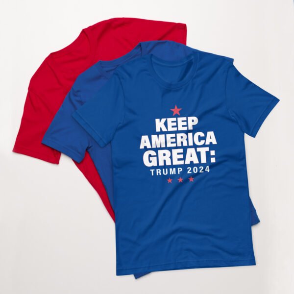 Keep America Great 2024 White Letter Trump Unisex t-shirt - Image 5