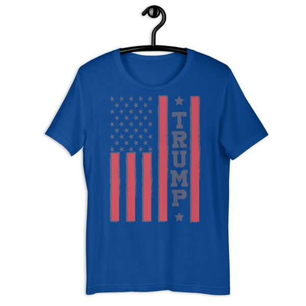 Vertical Flag Trump Blue Unisex t-shirt - Image 4