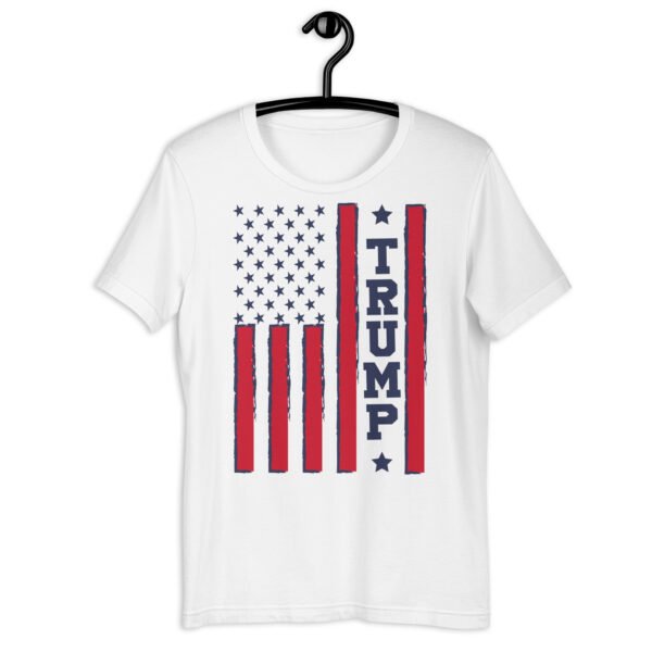 Vertical Flag Trump Blue Unisex t-shirt - Image 7